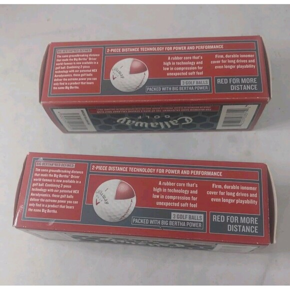 Callaway Big Bertha White 6 Golf Balls (2 sleeves ) - Picture 4 of 7